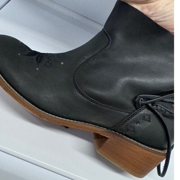 Anthropologie "MUSSE & CLOUD" KYLE Leather Boots, Size 10,‎ Black - Picture 9 of 12